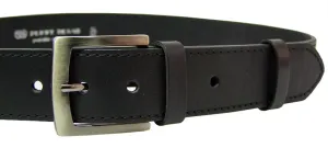 Penny Belts Pánský kožený opasek 25-1-60 black 115 cm