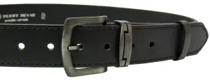 Penny Belts Pánský kožený opasek 9-1-60 black 110 cm