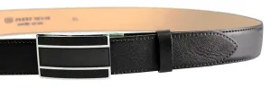 Penny Belts Pánský kožený společenský opasek 35-020-A6 black 105 cm