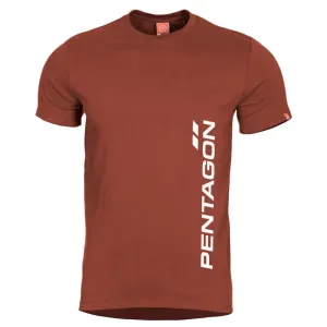 Pentagon, Ageron Vertical tričko, Maroon Red - 3XL