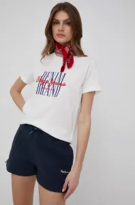 Pepe Jeans dámské tričko Barva: Bílá, Velikost: M