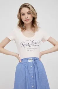 Pepe Jeans dámské tričko Barva: růžová, Velikost: XS #1138137