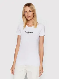 Pepe Jeans dámské bílé tričko NEW VIRGINIA - S (800)