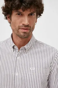Bavlněné tričko Pepe Jeans slim, s límečkem button-down