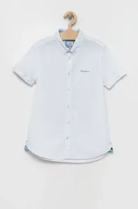 Dětská bavlněná košile Pepe Jeans Misterton bílá barva