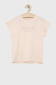 Dětské bavlněné tričko Pepe Jeans růžová barva #5656485