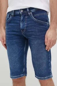 Džínové šortky Pepe Jeans Track pánské, tmavomodrá barva