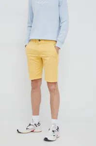 Kraťasy Pepe Jeans pánské, žlutá barva
