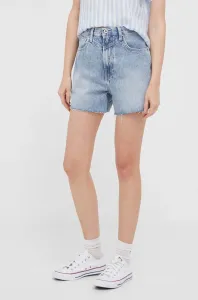 Džínové šortky Pepe Jeans RACHEL dámské, hladké, high waist #5408154
