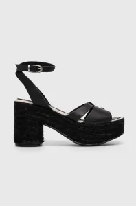 Kožené sandály Pepe Jeans TAFFY černá barva, PLS90602 #5055736