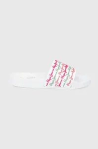 Pantofle Pepe Jeans Slider Colors dámské, bílá barva #5307303