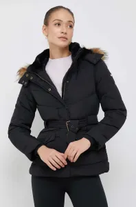 Péřová bunda Pepe Jeans dámská, černá barva, zimní #5559965