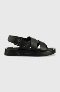 Sandály Pepe Jeans SUMMER dámské, černá barva, na platformě, PLS90578 #5589079