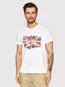 Bavlněné tričko Pepe Jeans Flag Logo N bílá barva, s potiskem
