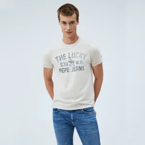 Pepe Jeans pánské béžové triko #1413821