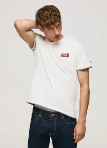 Bavlněné tričko Pepe Jeans bílá barva, s potiskem