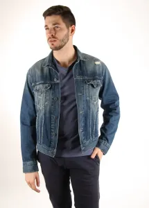 Pepe Jeans pánská tmavě modrá džínová bunda  - XL (000)