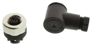 Pepperl+Fuchs V1-W-Bk Sensor Connector, M12, Rcpt, 4Pos