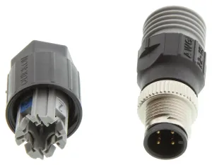 Pepperl+Fuchs V1S-G-Q2 Sensor Connector, M12, Plug, 4Pos