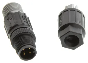 Pepperl+Fuchs V1S-G-Q3 Sensor Connector, M12, Plug, 4Pos