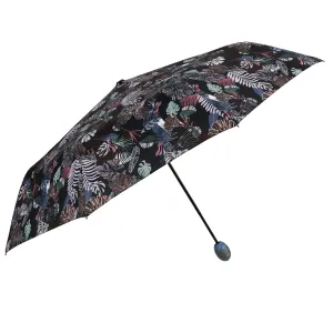 PERLETTI - Dámský skládací automatický deštník TECHNOLOGY Foliage/ růžová, 21717