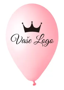 Personal Balónek s logem - Baby růžová 26 cm