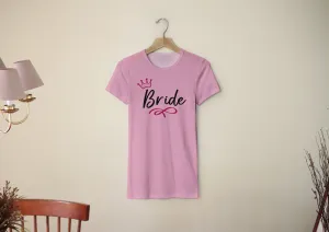 Personal Dámské triko - Bride to be mašlička Barva: Růžová, Velikost - dospělý: XL