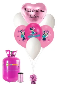 Personal Personalizovaný helium párty set - Minnie 13 ks