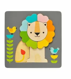 Petit Collage Dřevěné puzzle lev #498800