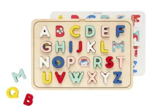 Petit Collage Dřevěné puzzle abeceda