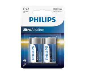 Baterie Philips Ultra Alkaline C 2ks