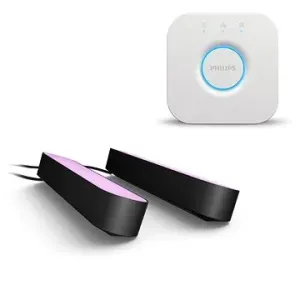Philips Hue White and Color Ambiance Play Double pack černý +  Philips Hue Bridge #6046867