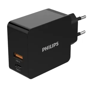 Síťová duální USB nabíječka PHILIPS DLP2621/12 #604850