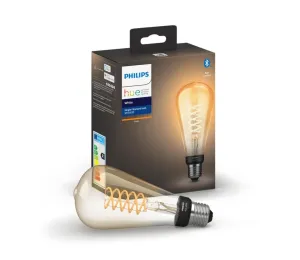Philips LED Stmívatelná žárovka Philips Hue WHITE FILAMENT ST72 E27/7W/230V 2100K #1615252