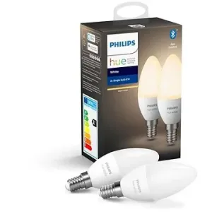 Philips Hue BT LED žárovka E14 5.5W teplá bílá 2 ks chytrá LED žárovka 470 lm 2700 K stmívatelná