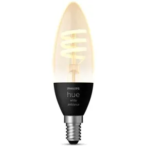 Philips Hue White Ambiance 4.6W 550 Filament svíčka E14 #3932215