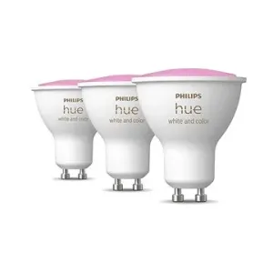 Philips LED žárovka GU10 Hue 3ks 4,3W 50W White and Color Ambiance 2000-6500K/RGB stmívatelná