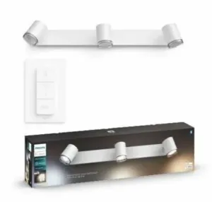 Philips HUE 3ks Adore Bluetooth bodové LED svítidlo bílé + Philips HUE ovladač #1323754