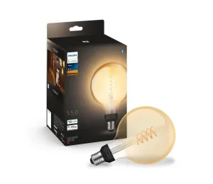Philips LED Stmívatelná žárovka Philips Hue WHITE FILAMENT G125 E27/7W/230V 2100K #4262893