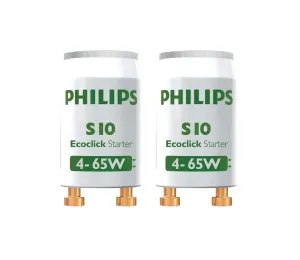Philips SADA 2x Zářivkový startér S10 4-65W