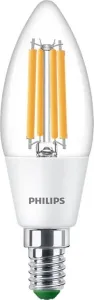 LED žárovka LED svíčka E14 B35 2.3W = 40W 485lm 2700K Teplá bílá Filament PHILIPS Ultra Efficient PHSUE0205
