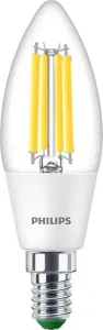 LED žárovka LED svíčka E14 B35 2.3W = 40W 485lm 4000K Neutrální bílá Filament PHILIPS Ultra Efficient PHSUE0215