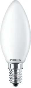 LED žárovka svíčka E14 B35 6.5W = 60W 806lm 2700K Teplá bílá Filament Mléčná PHILIPS PHICLAK1020