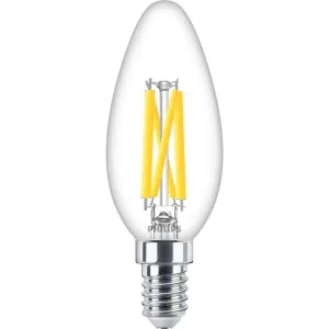 LED žárovka LED svíčka E14 B35 5,9 = 60W 806lm 2700K Teplá bílá 360° Filament PHILIPS Stmívatelná ZZPROB1402