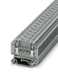 Phoenix Contact 3100047 Dinrail Terminal Block, 4Way, 12Awg, Gry