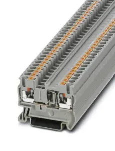 Phoenix Contact 3210224 Dinrail Terminal Block, 2Way, 12Awg, Gry