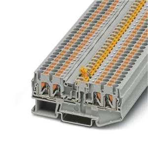 Phoenix Contact 3270085 Dinrail Terminal Block, 4Way, 12Awg, Gry
