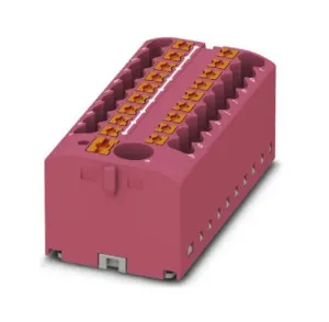 Phoenix Contact 3273521 Tb, Power Distribution, 19P, 12Awg, Pink