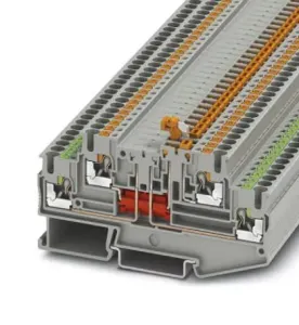 Phoenix Contact 3210251 Dinrail Terminal Block, 4Way, 12Awg, Gry