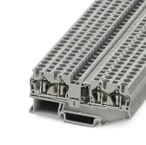 Phoenix Contact 3037795 Dinrail Terminal Block, 4Way, 10Awg, Gry